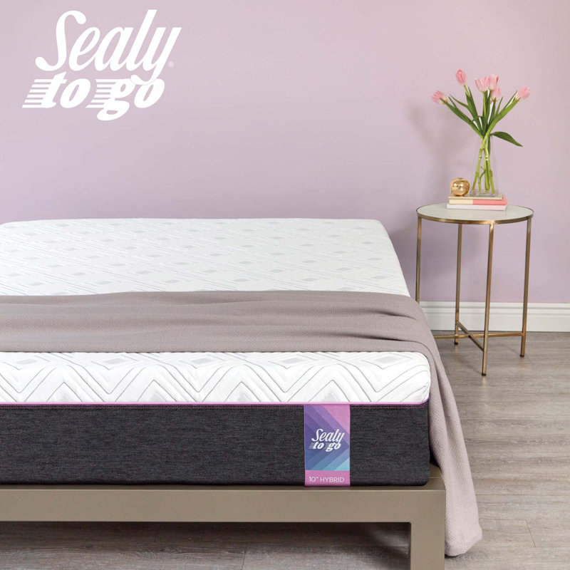 Sealy to Go 10 Medium Hybrid Mattress in a Box Reviews Wayfair